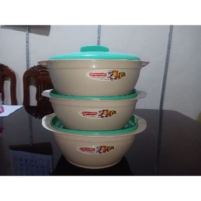 ROUND FOOD CONTAINER/FOOD KEEPER 3PCS SUNNYWARE